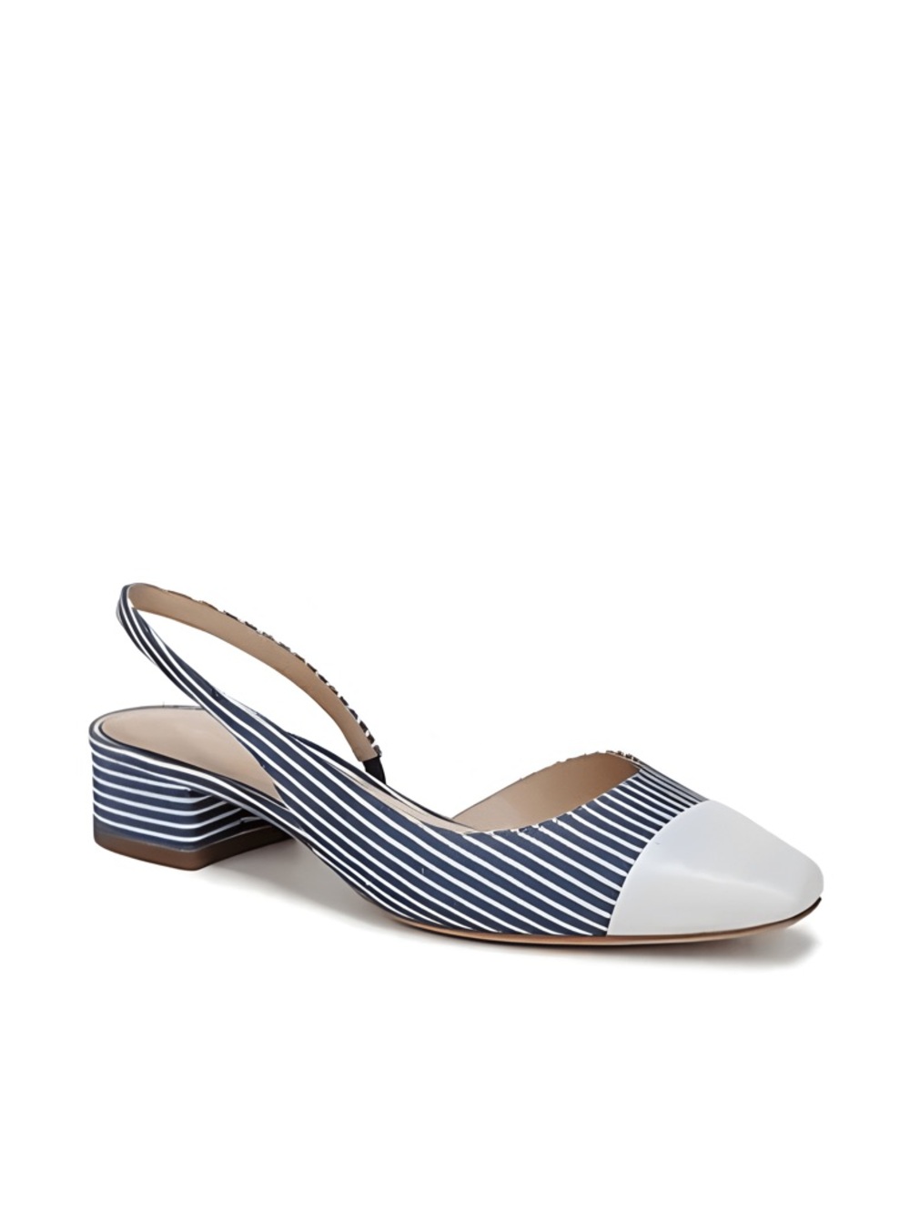 Veronica Beard Cecile Striped Slingback Ballerina Pumps Sz 9.5 MSRP $375 NEW